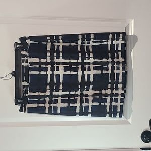 Blue modern pattern pencil skirt